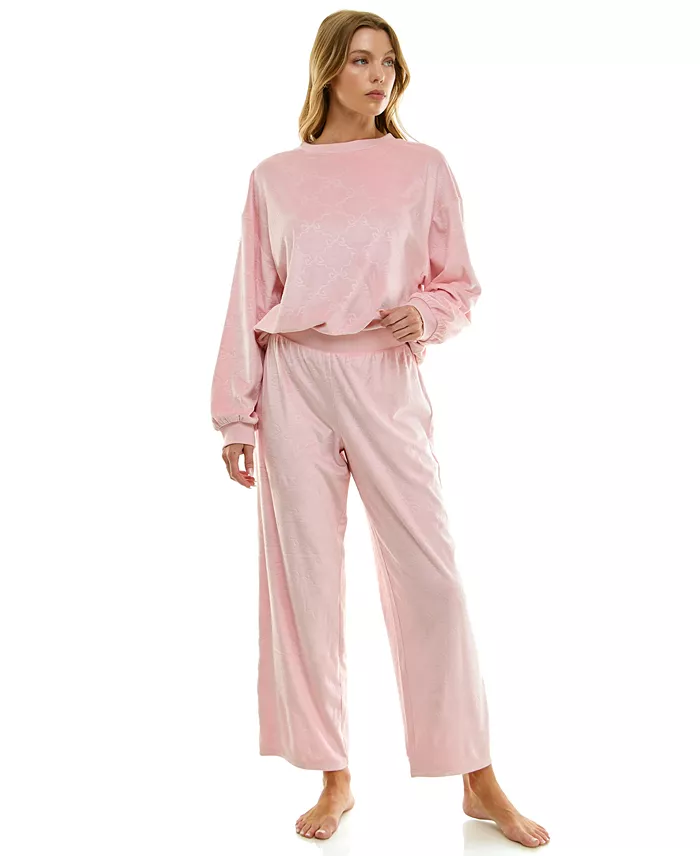 Women's Long-Sleeve Crew Neck and Pant Set - thumbnail 7