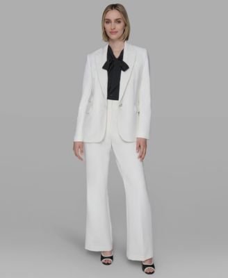 Women's Notched Lapel One Button Blazer