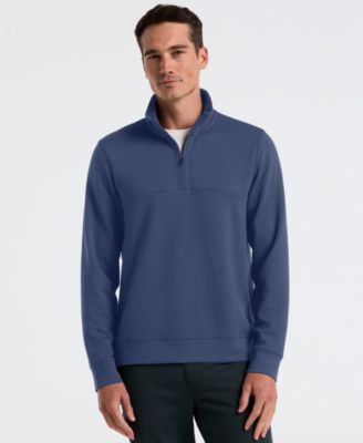 Men's Neoprene Quarter-Zip Long-Sleeve Sweater