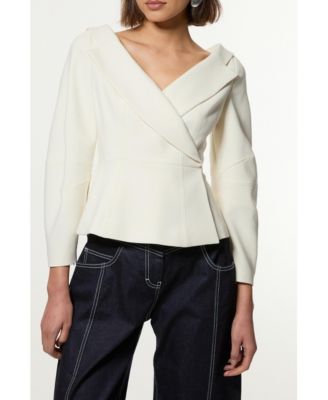 Women's Compact Peplum Tailored Jacket