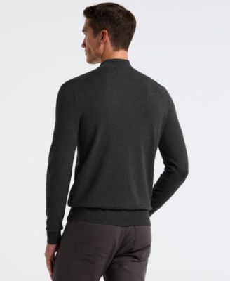 Men's Long-Sleeve Mock Neck Pullover Sweater