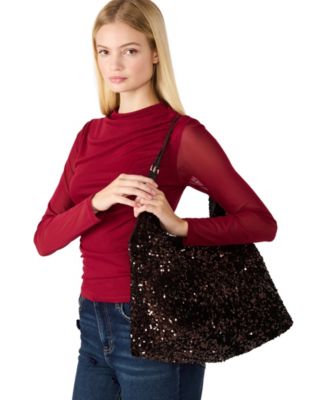 Ashanti Reversible Sequin Hobo Bag