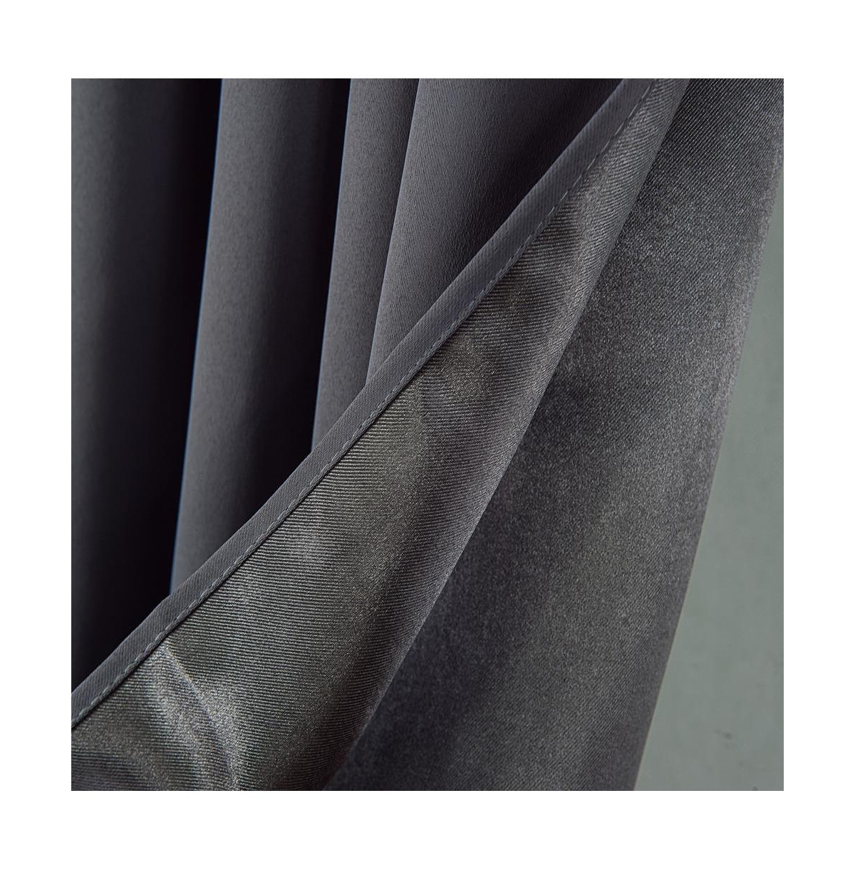 Olivia Gray Anchorage Blackout Single Grommet Curtain Panel Pair - 54x63