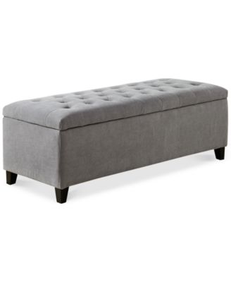 Madison Park Shandra Tufted Top Upholstered Storage Bench