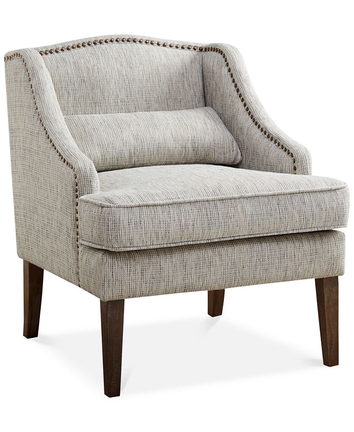 carriage & co. - Baylor Swoop Arm Accent Chair, Direct Ship