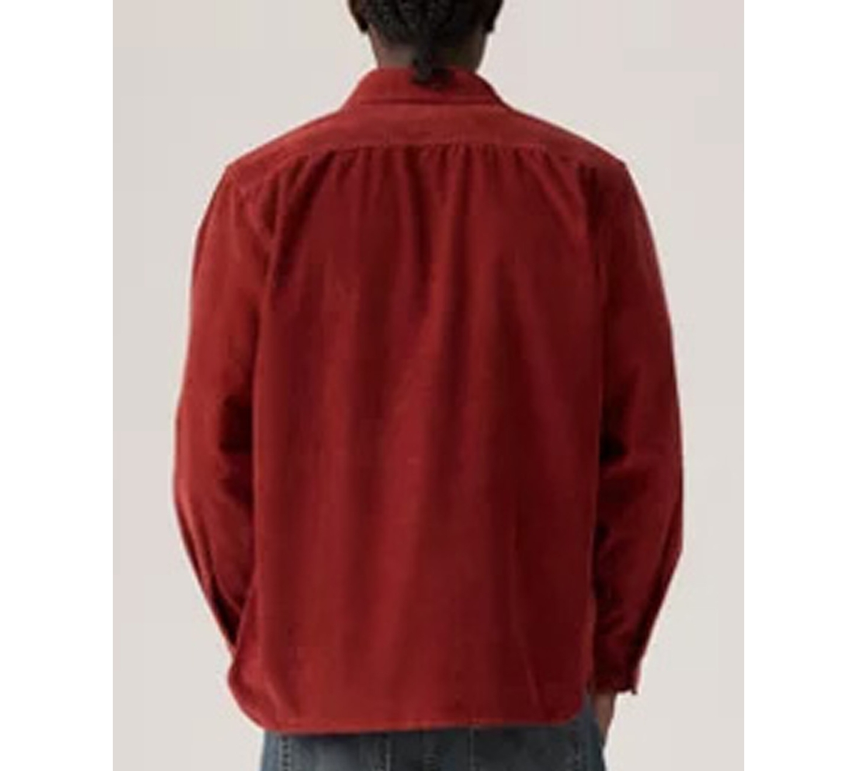 Levi's Men's Relaxed Fit Long Sleeve Button Front Worker Shirt In Red