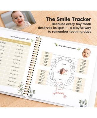 Baby Muse Memory Book Keepsake for Girl, Boy, First 5 Year Journal Milestone Book, 100 Beautiful Pages