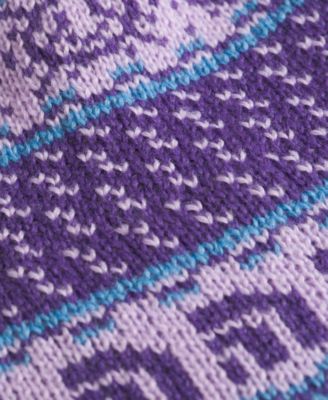 Girls' 6-14 Jacquard Pattern Cabin Ski Tuke Beanie