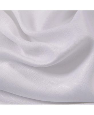 Lynx Matte Embossed Blackout Grommet Single Panel 52x95", White