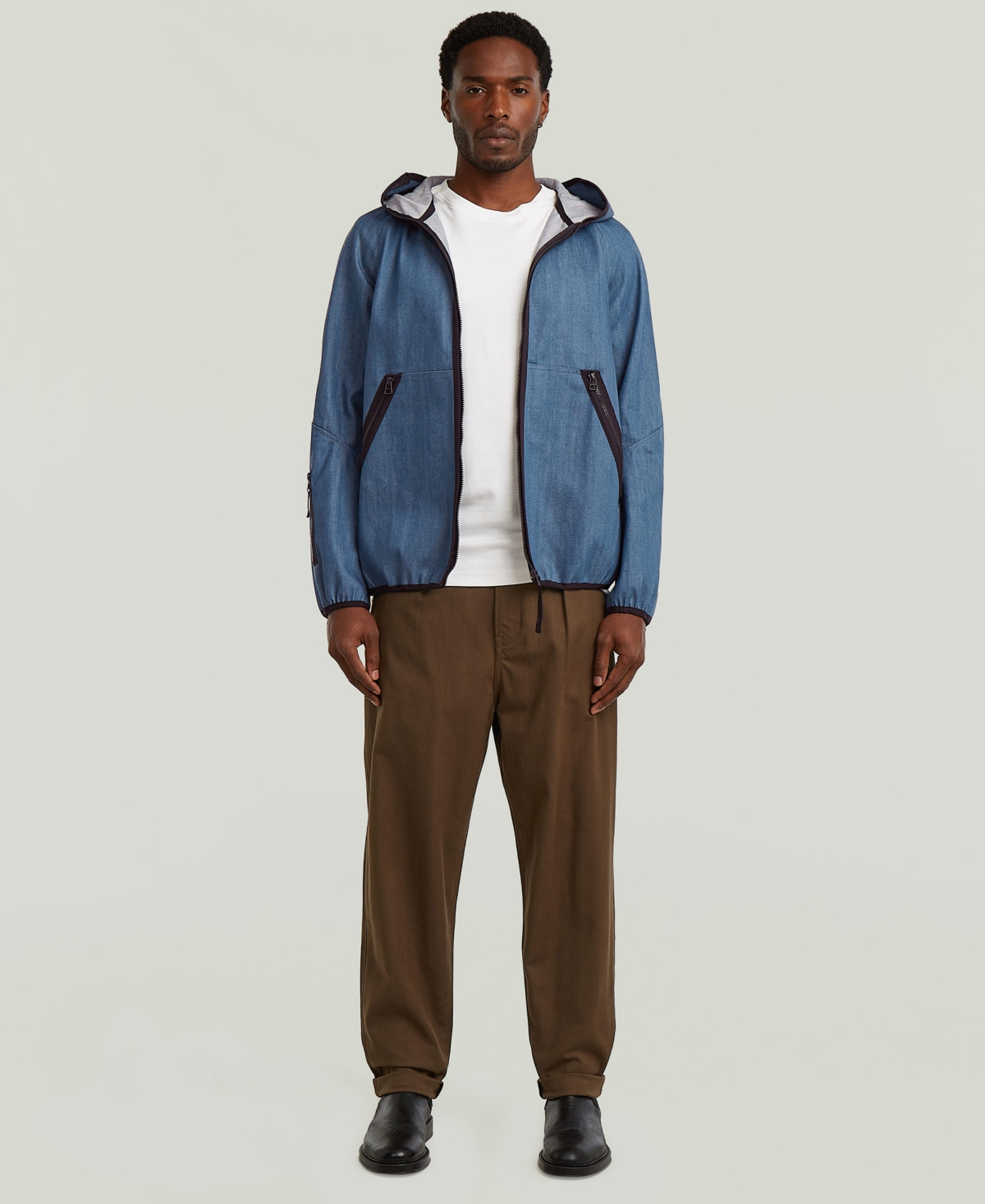 G-Star Raw Men's Pleated Relaxed-Fit Chino Pants