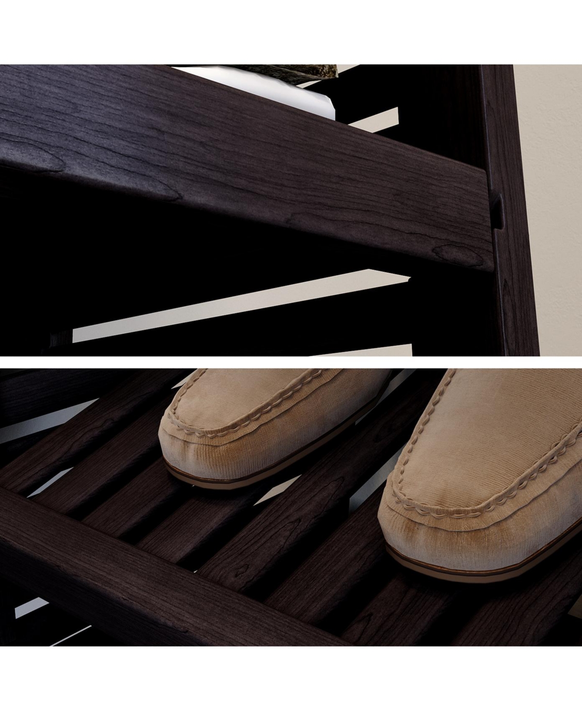 Solid Wood Walk-In Closet Organizer with 2 Drawers and Glass Doors