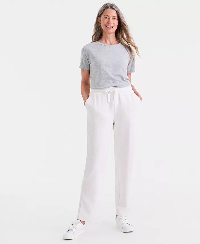Women's Textured Sweatpants - thumbnail 4