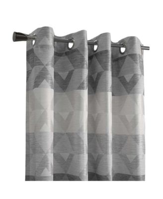 Commonwealth Jackson Grommet Curtain Panel - 52x84", Natural Grey