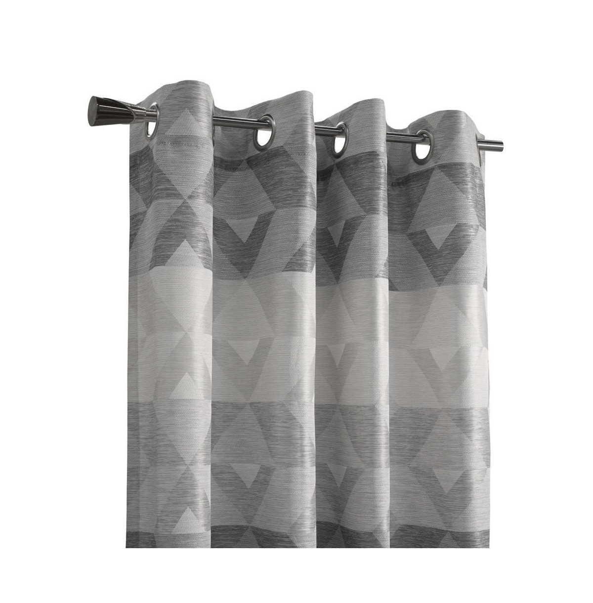 Legacy Commonwealth Jackson Grommet Curtain Panel - 52x84", Natural Grey