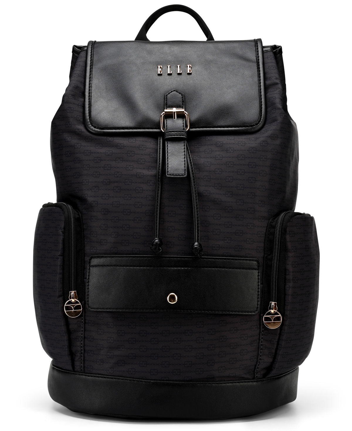 Elle Eleganza 17" Monogram Backpack In Black