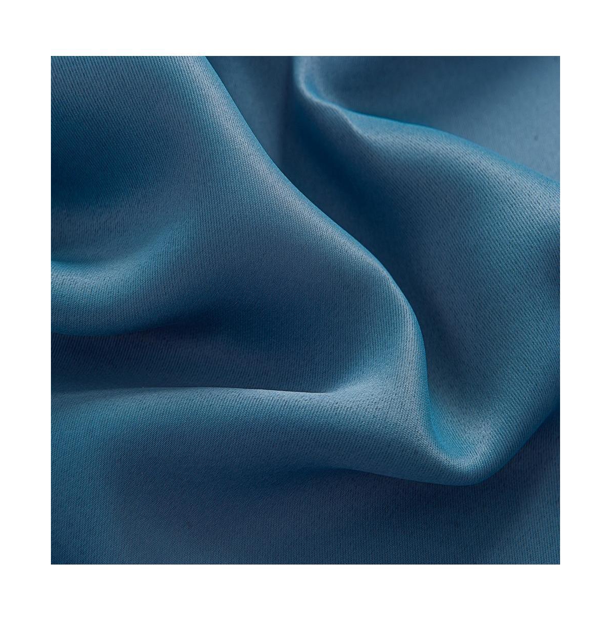 Olivia Gray Anchorage Blackout Single Grommet Curtain Panel 54x63", Blue