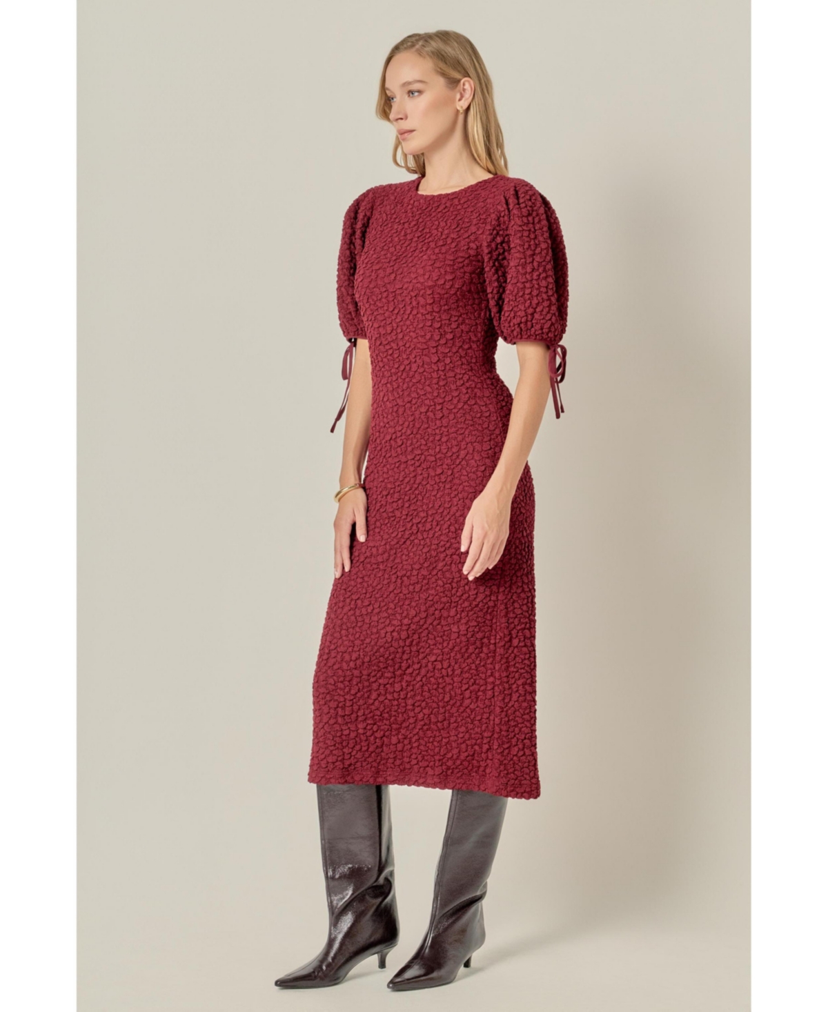 English Factory Women's Smocked Midi Dress