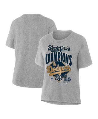 Fanatics - Women's Steel Los Angeles Dodgers 2025 World Series Champions Locker Room T-Shirt