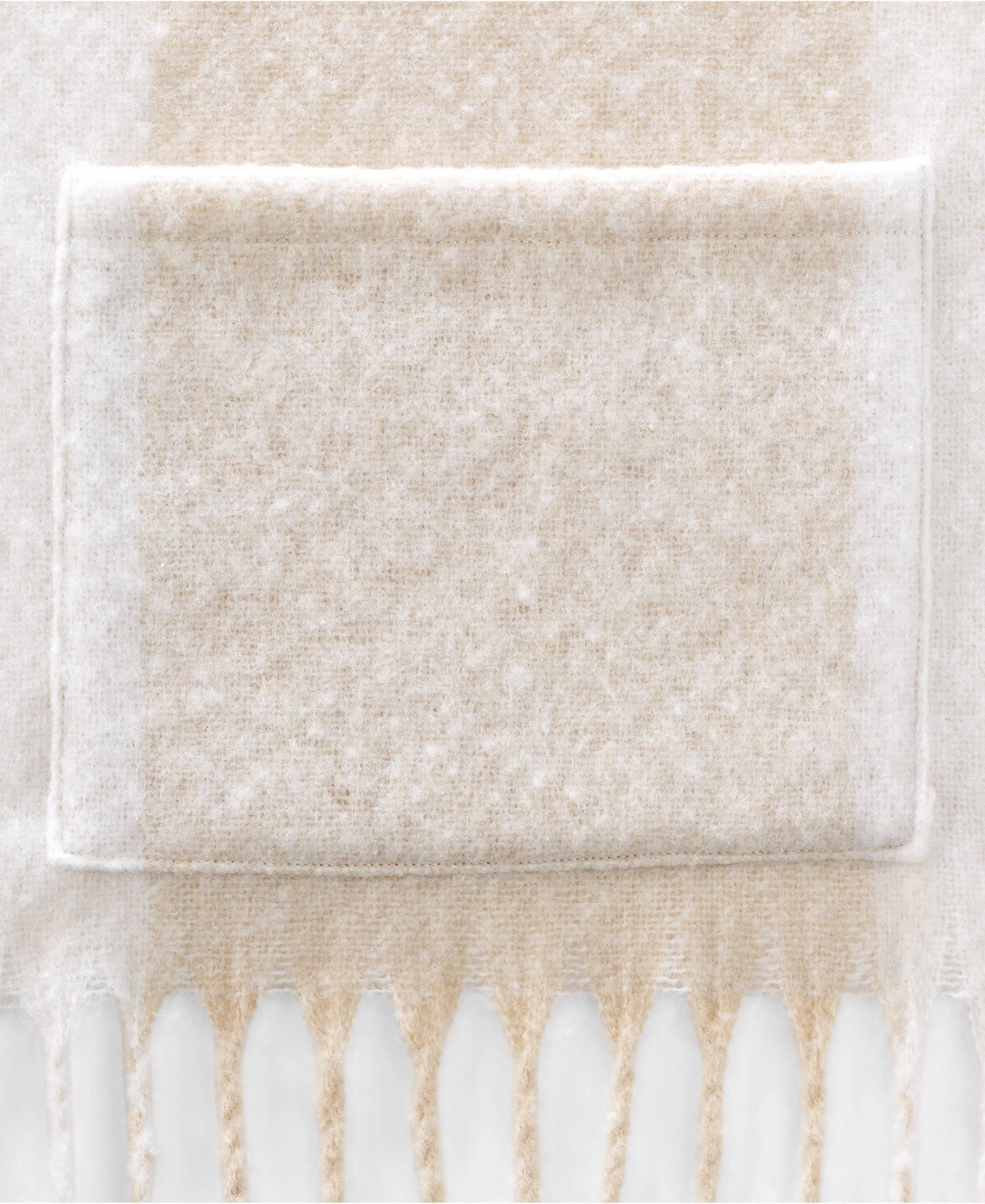 Lands' End Women's Brushed Blanket Fringe Scarf