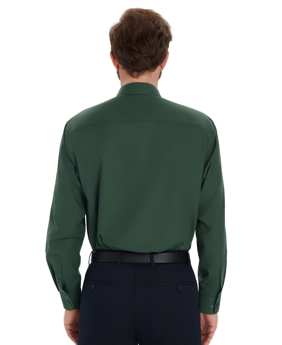 Alfani Men's Promo Solid Regular-fit Spread Collar Dress Shirt, Macy's Exclusive In Green