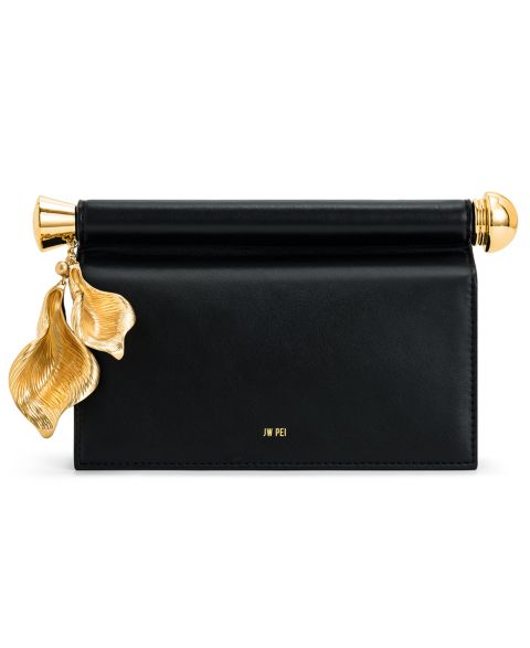 Женский клатч JW PEI Holly Metal Mini Clutch, цвет: Чёрный