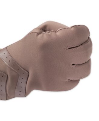 Women's Spandex Touchscreen Gloves with Chevron Detail