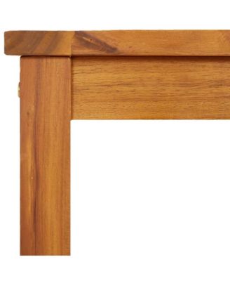 Garden Bench Natural wood color Solid acacia wood Compact