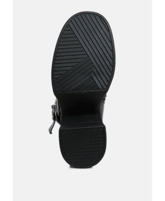 Womens Syrah Chunky Biker Boots