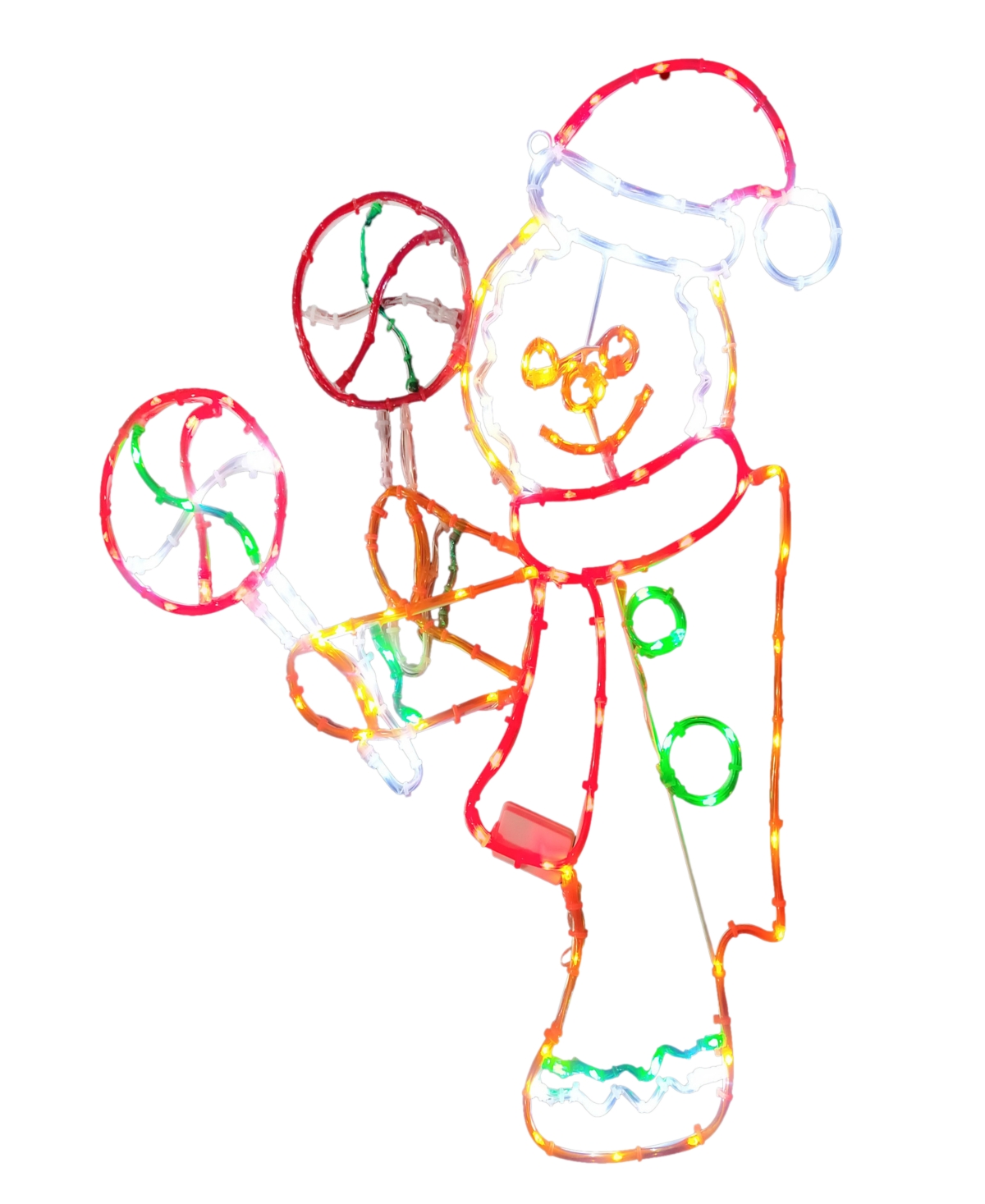 Puleo International 2' Gingerbread Window Decor In Multi