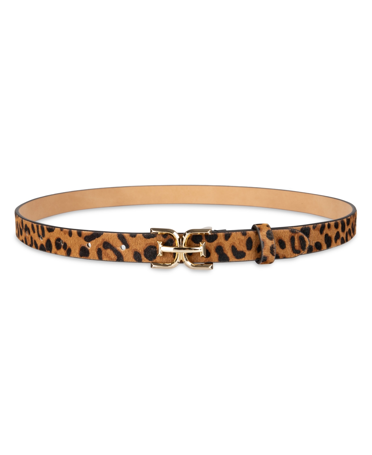 Sam Edelman Women's Ultra Skinny Studded Casual Belt In Brown