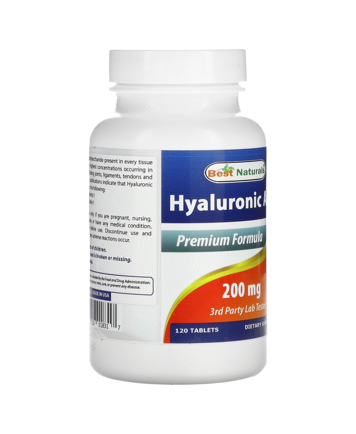 Best Naturals Hyaluronic Acid 200 mg