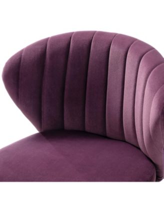 Set of 2  Polyester Velvet Modern Design, Upholstered  Milia Dining Chair