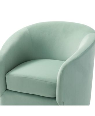 Swivel Accent Chair with Gold Metal Base for Living Room Nursery