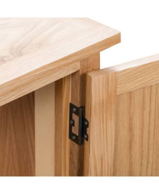 Corner Cabinet Brown Solid oak and MDF with oak veneer