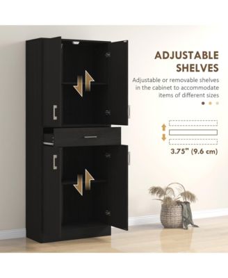 71" Kitchen Pantry Cabinet with Drawer and Adjustable Shelf