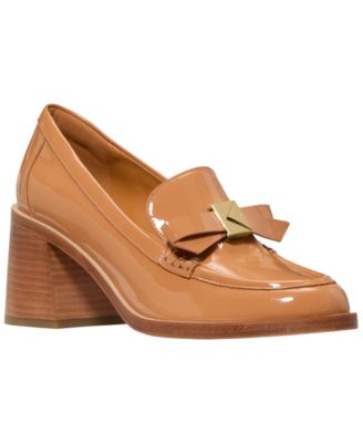 Women's Deco Bow Heeled Loafers