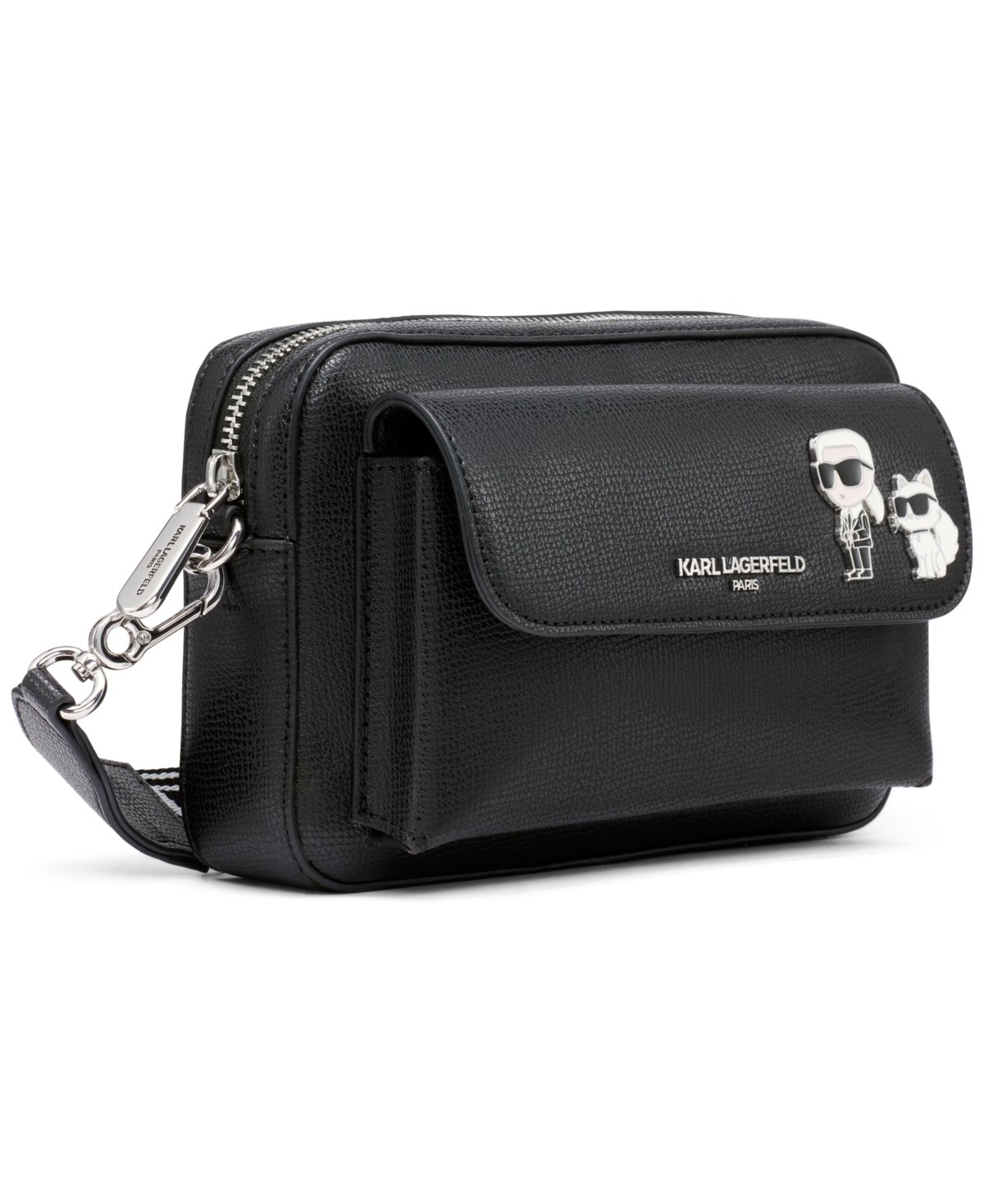 Karl Lagerfeld Paris Maybelle Mini Top Zip Crossbody Bag