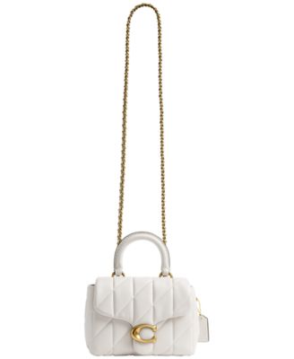 Quilted Tabby Mini Leather Top Handle Bag