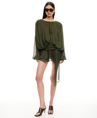 Women's Elements Back Button Mini Dress