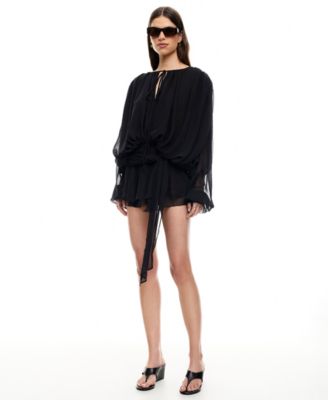 Women's Elements Back Button Mini Dress