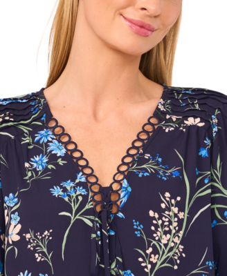 Women's V-Neck Long-Sleeve Top