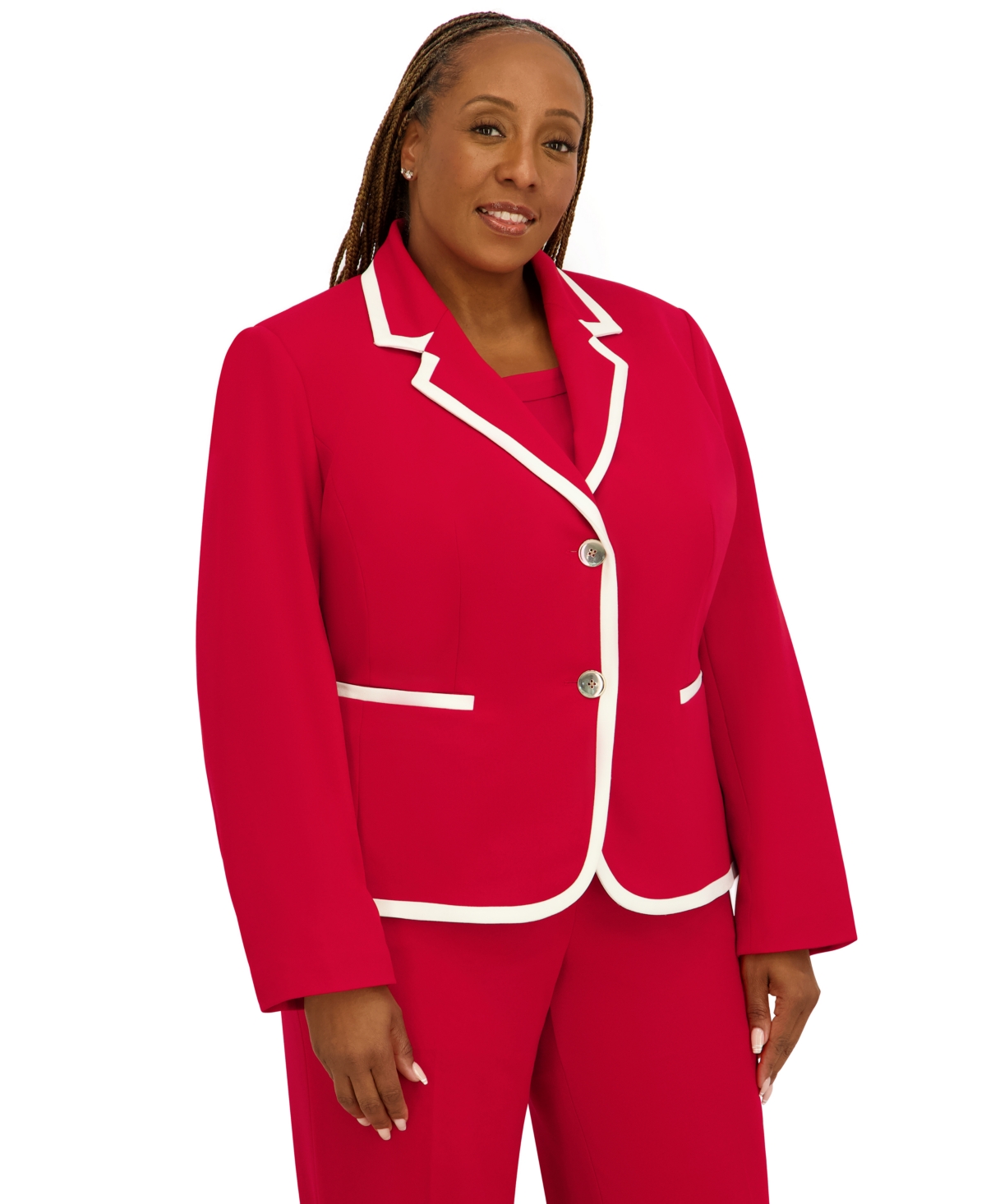 Kasper Women's Two-Button Long-Sleeve Jacket