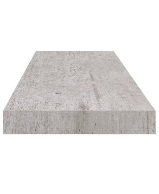 Wall Shelf Concrete grey Honeycomb MDF, metal 31.5 x 9.3 x 1.5 in