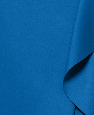 Women's Ruffled One-Shoulder Scuba Gown