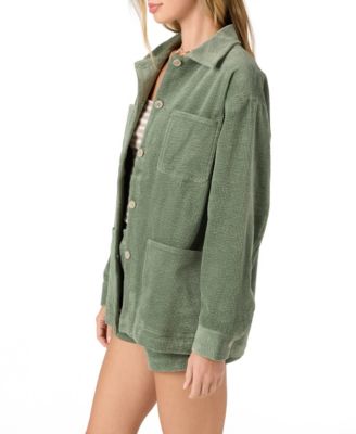 Women's Langford Corduroy Oversized Long-Sleeve Shacket