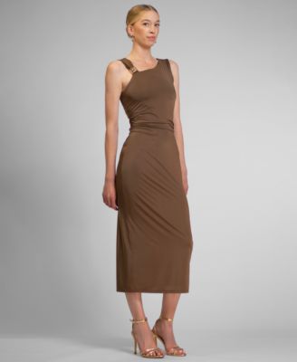 Women's One Shoulder Midi Dress
