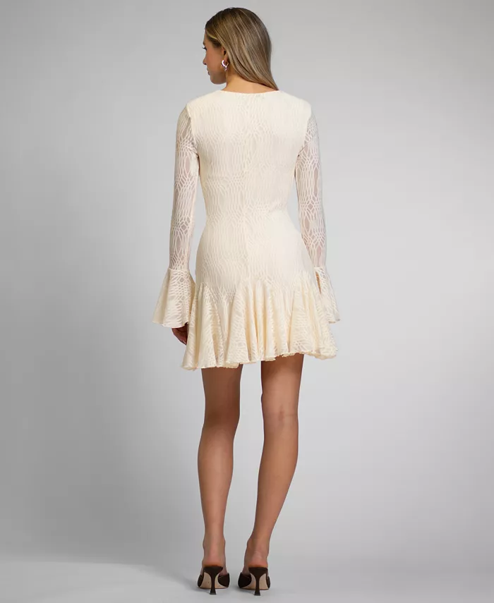 Women's Alanna Textured Knit Crewneck Mini Dress - thumbnail 3
