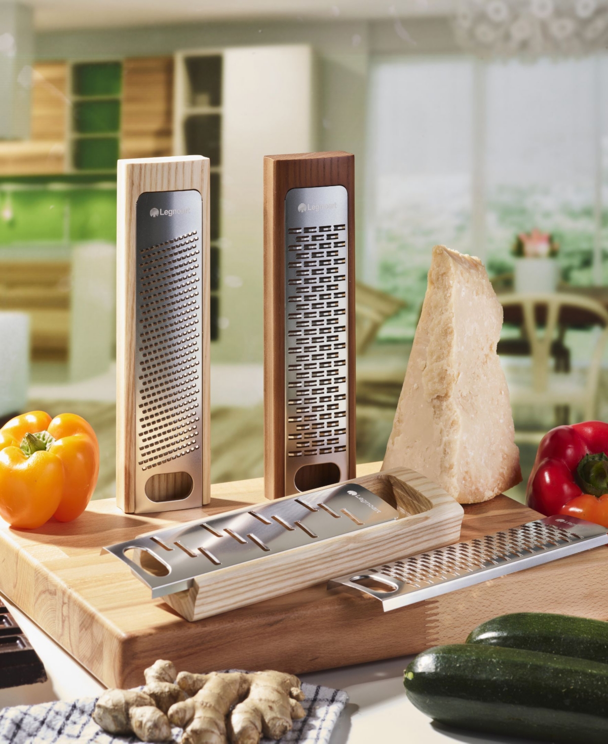 Legnoart Multi-function Grater With Stainless Steel Blade And Ashwood Box