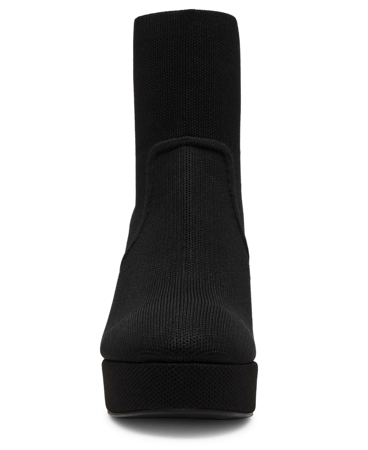 Anne Klein Womens Volt Platform Block Heel Dress Booties In Black