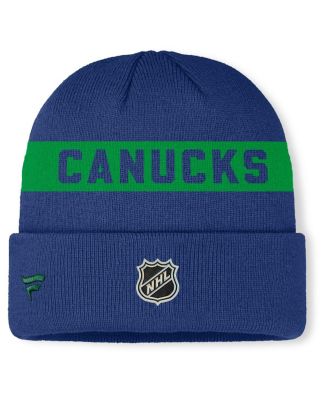 Men's Blue Vancouver Canucks Authentic Pro Rink Cuffed Knit Hat